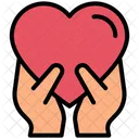 Gift Hand Heart Icon