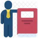 Holding Book People Icon