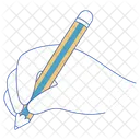 Holding Pencil Writing 아이콘