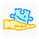 Hand Puzzle Jigsaw Icon