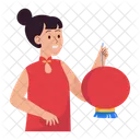 Holding Lantern Icon