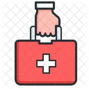 Holding Medical Kit  Icon