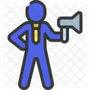 Holding Megaphone  Icon