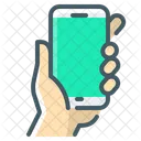 Holding Mobile Mobile Phone Icon