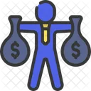 Holding Money Bag  Icon