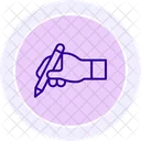 Holding Pen Color Circle Icon Icon