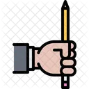 Holding Pencil  Icon