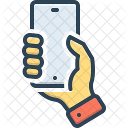 Holding Phone  Icon