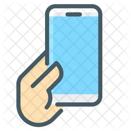 Holding Phone  Icon