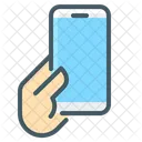 Holding Phone  Icon