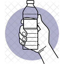 Holding Plastic Bottle  Icon