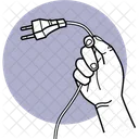Holding Plug Plug Power Icon