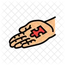 Hand Puzzle Jigsaw Icon