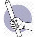 Holding Rubber Pipe Hand Holding Icon