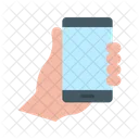 Holding Smartphone Holding Mobile Smartphone Icon