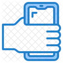 Holding Smartphone  Icon