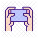 Hand Two Smartphone Icon