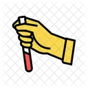 Hand Holding Laboratory Icon