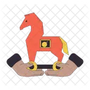 Holding trojan horse  Icon