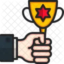 Holding Trophy  Icon
