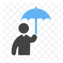 Holding Umbrella Icon