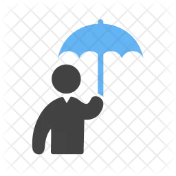 Holding umbrella  Icon