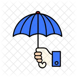 Holding umbrella  Icon