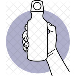 Holding Water Bottle  Icon