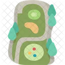 Hole Map Golf Icon