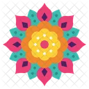 Holi festival decoration  Icon