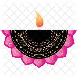 Holi Fire Lamp  Icon