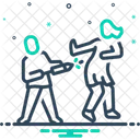 Holi spielender Liebhaber  Symbol