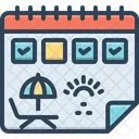 Holiday Vacation Leave Icon