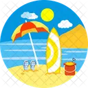 Holiday Beach Beach Sea Icon
