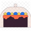 Holiday Cake Confectionery Shop Display Party Dessert Icon