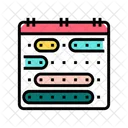 Vacation Calendar Color Icon