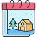 Holiday Xmas Calendar Icon