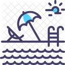 Swimming Pool Vacation Icon