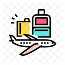 Airplane Luggage Travel Icon