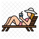 Holiday Time Beach Relax Icon