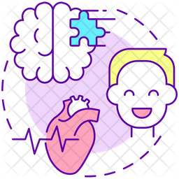 Holistic approach Icon - Download in Colored Outline Style