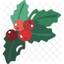 Holly Christmas Elements Christmas Ornament Icon