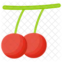 Holly Berry Cherries Red Berries Icon