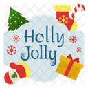 Holly Jolly Holly Jolly Logo Holly Jolly Badge Icon
