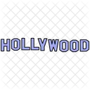 Hollywood Firmar Pelicula Icono