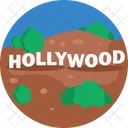 Landmarks Hollywood California Icon