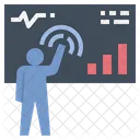 Holographischer Touchscreen Digitalsensor Symbol