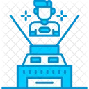 Hologram Digital Electric Icon