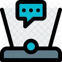 Hologram Chat Hologram Chatting Communication Icon