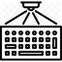 Hologramm Tastatur Schnittstelle Symbol